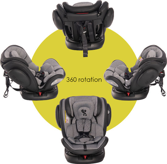 Lorelli Aviator SPS Scaun Auto Cu Isofix Negru Și Gri Deschis 0-36 Kg
