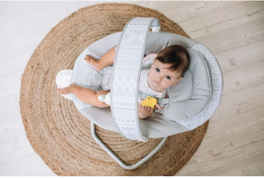 FreeOn Elektrisch Baby Relax Swing Balance mit Musik Gray für Kind bis 9kg