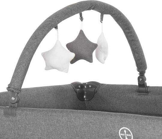 Lorelli Noemi Laufstall 2 Ebenen mit Wickeltisch & Matratze Gray 127x65cm