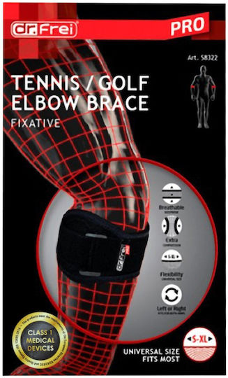 Dr. Frei Elbow Support for Epicondylitis in Black color S8322