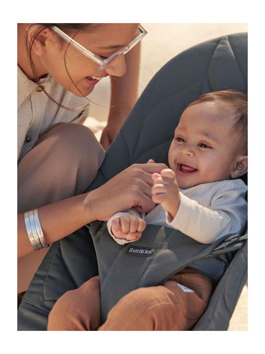 BabyBjorn Ръководство Релакс Бебе 2 в 1 Bliss Petals Антрацит за Дете до 13кг