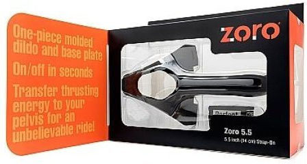 Perfect Fit Brand Zoro Gurtzeug mit Dildo 13.9cm in Schwarz Farbe