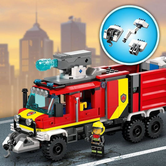 LEGO City Camion de Pompieri de Comandă pentru 7+ Ani