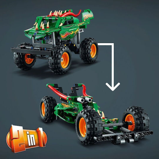 LEGO Technic Monster Jam Dragon για 7+ Ετών 217τμχ