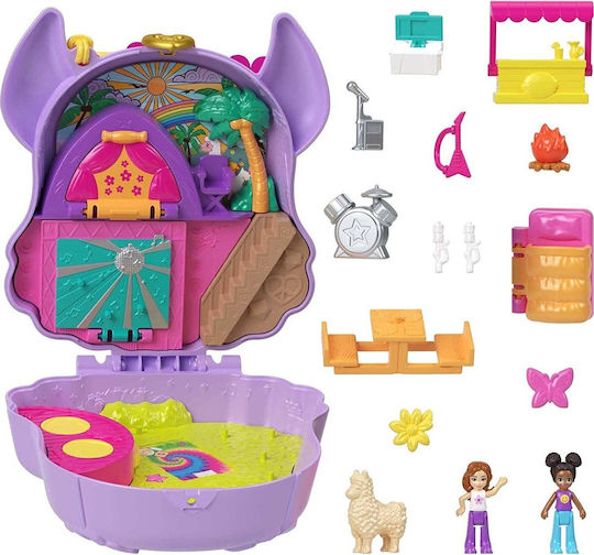 Mattel Camp Adventure Llama Polly Pocket για 4+ Ετών (Διάφορα Σχέδια)