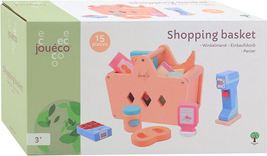 Joueco Shopping Cart από Ξύλο για 3+ Ετών 15τμχ