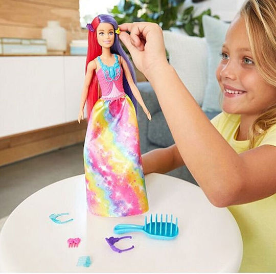 Barbie Păpușă Prințesă Cu Păr Lung Dreamtopia Pentru 3+ Ani 31cm