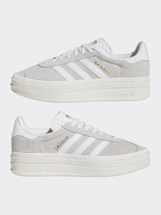 Gazelle Bold Flatforms Sneakers Grey Two / Cloud White / Core White