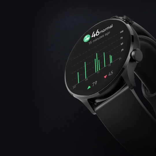 Haylou RT3 Solar Plus Smartwatch με Παλμογράφο (Μαύρο)