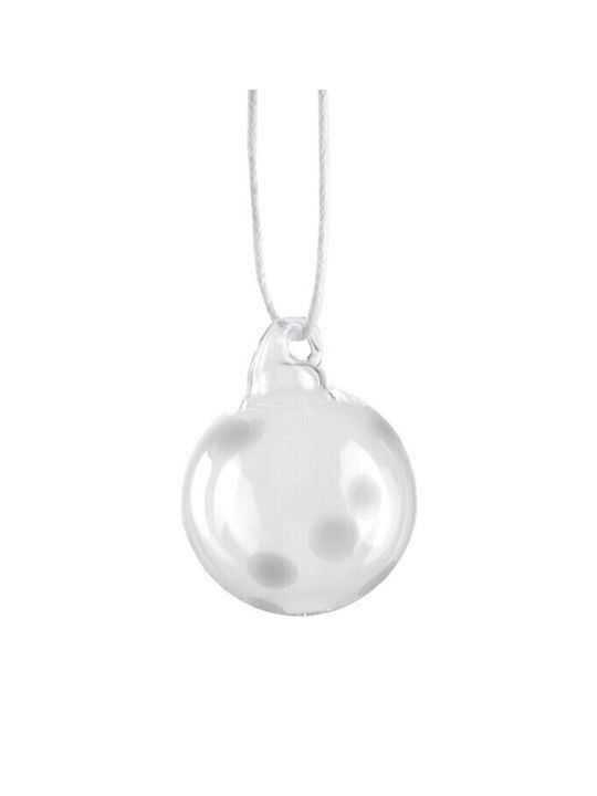 Ornament suspendat Glob Argintiu 3buc Set 4buc