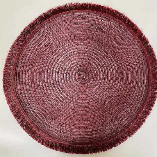 JK Home Decoration Placemat Round Fabric Red 35cm 1pcs JK Home Decoration Placemat Round Fabric Red 35cm 1pcs