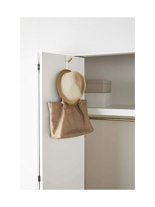 Yamazaki Door Hook 2 Slots Metallic 9.8x9.8x18cm