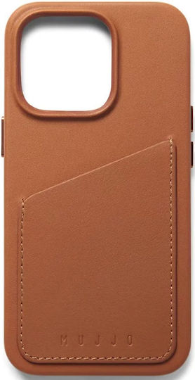 Mujjo Leather Wallet Leather 1mm Tan (iPhone 14 Pro)