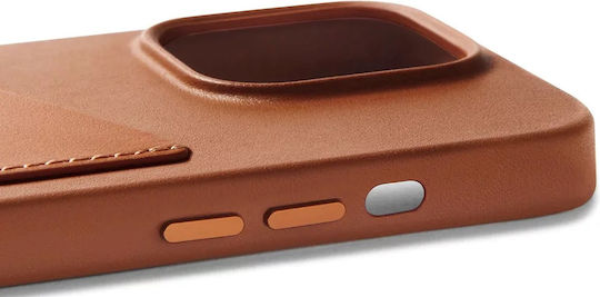 Mujjo Leather Wallet Leather 1mm Tan (iPhone 14 Pro)