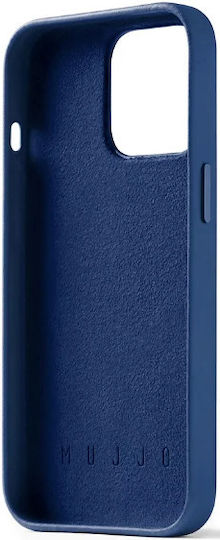 Mujjo Full Leather Wallet Δερμάτινο 1mm Monaco Blue (iPhone 14 Pro)