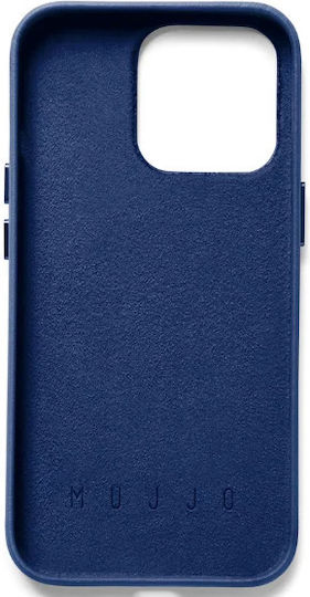 Mujjo Full Leather Wallet Δερμάτινο 1mm Monaco Blue (iPhone 14 Pro)