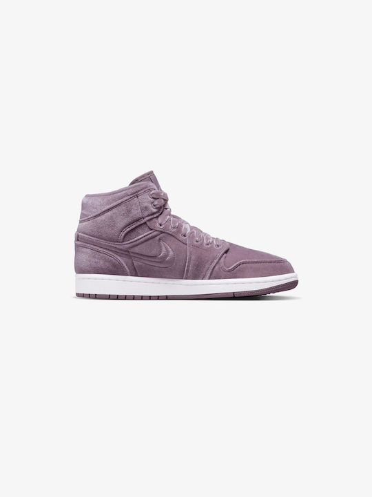 Air  1 Retro Mid SE Damen Stiefel Purple Smoke / White