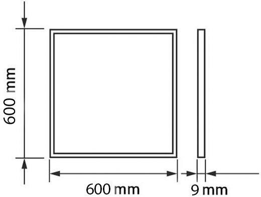 Adeleq Platz Anhänger LED Panel 42W mit Warmes Weiß Licht 3000K