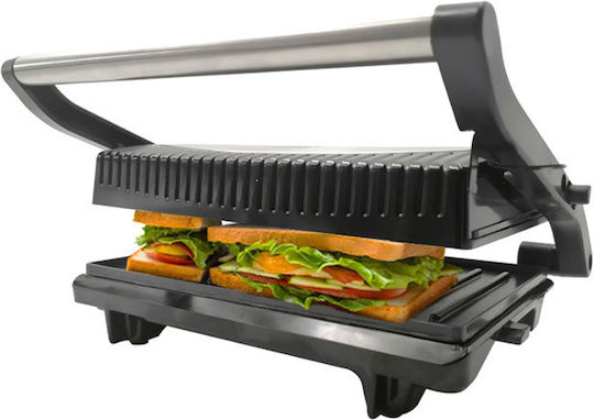 Bass Polska BP-BH10394 Sandwich Maker pentru for 2 Sandwiches Sandvișuri 1000W Neagră
