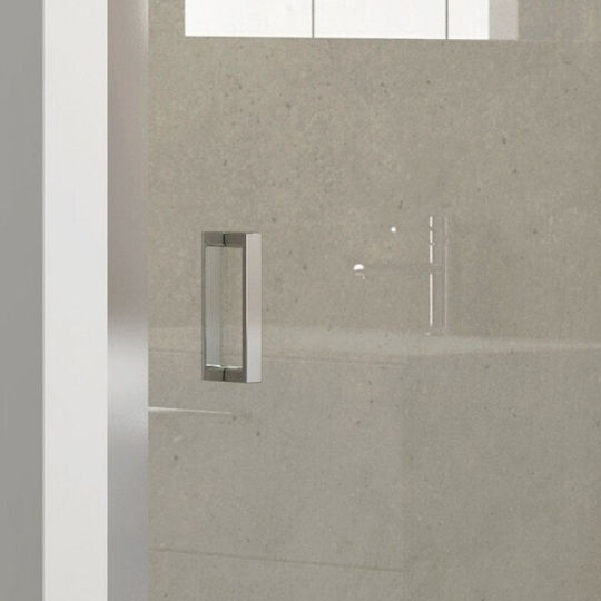 Karag New Flora 500 Shower Screen for Shower with Sliding Door 120x180cm Clear Glass