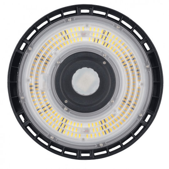 Elvhx Commercial Bell Light 100W Natural White 13500lm with Built-in LED Black Ø9xH16.6cm