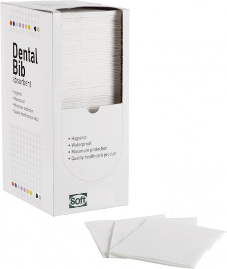 Soft Care Οδοντιατρική Πετσέτα Λευκή 2ply + 1ply χωρίς Dispenser 500τμχ