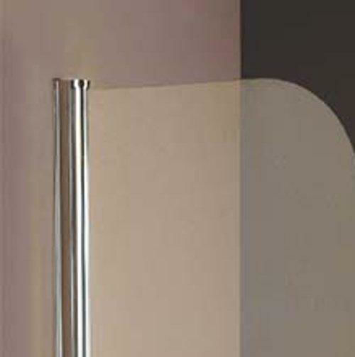 Karag M9 Bathtub Shower Screen with Hinged Door 85x140cm Clear Glass