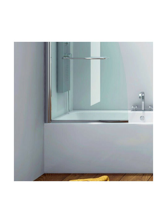 Karag M9 Διαχωριστικό Μπανιέρας 85x140cm Clear Glass