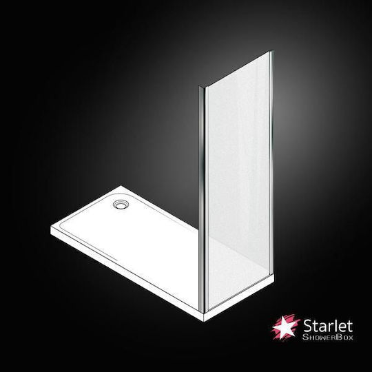 Starlet Side Panel Фиксирана страна Душ 67-69x180см Тъкан