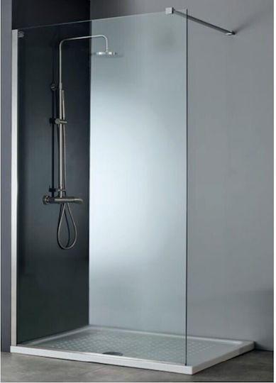 Devon Iwis Walk-In Divider de verandă Duș 87-89x200cm Sticlă curată Inox periat