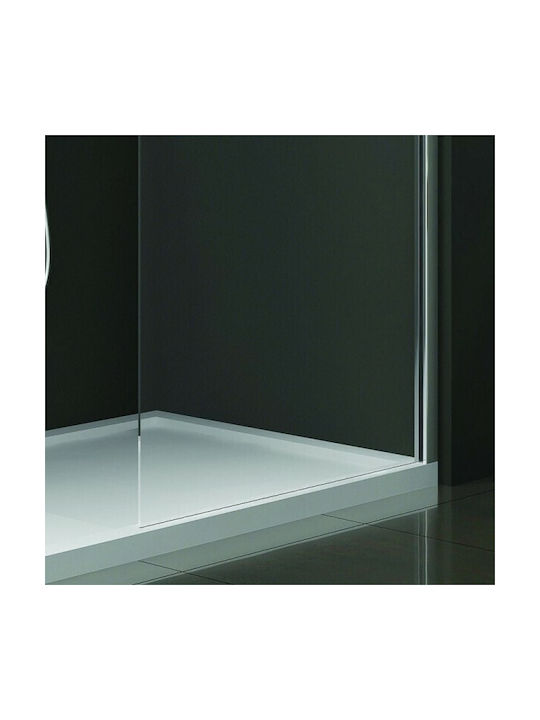 Karag Walkin 1 Duschwand für Dusche 90x200cm Klarglas Cromo