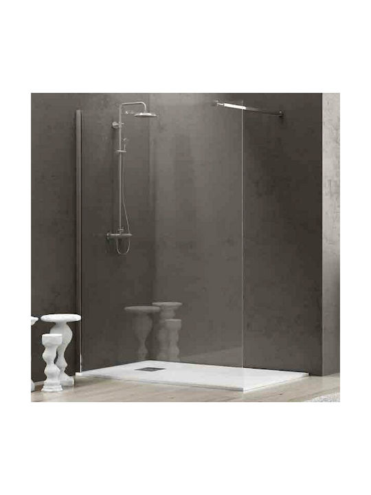 Karag Walkin 1 Duschwand für Dusche 90x200cm Klarglas Cromo
