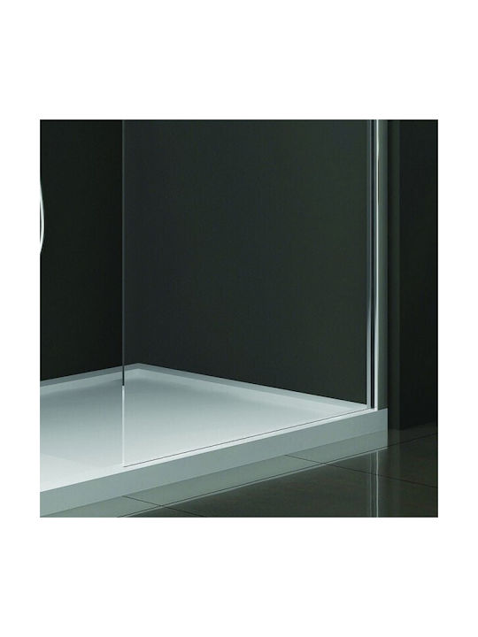Karag Walkin 1 Divider de verandă Duș 80x200cm Sticlă transparentă Cromo