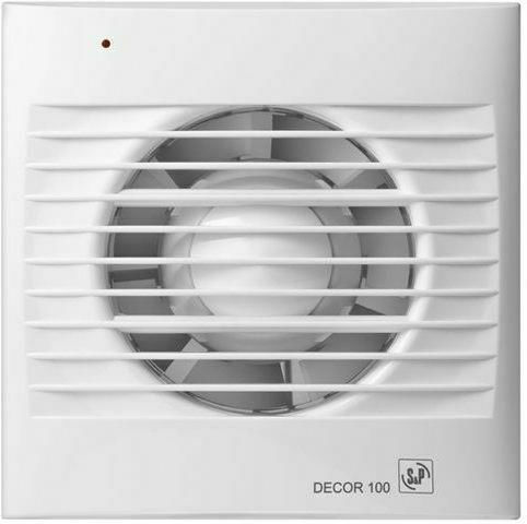 S&P Decor-300C Wall-mounted Ventilator Bathroom 150mm White