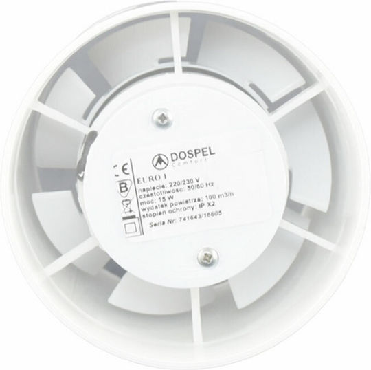 Dospel 6650070051 Ventilator 100mm White