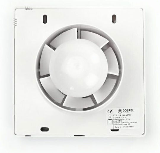 Dospel Polo 5 120 AZ Επιτοίχιος Εξαεριστήρας 120mm Λευκός