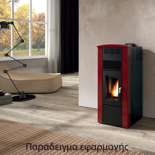 Thermogatz Gsp 10 Șemineu pe peleți Aeroterma 10.3kW Roșu