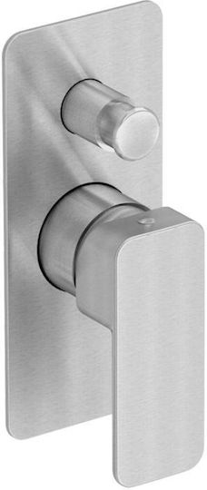 Eurorama Quadra für Dusche 2 Ausgänge Chrome