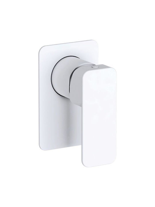 Eurorama Quadra Built-in Faucet Mixer for Shower 1 Exit Chrome