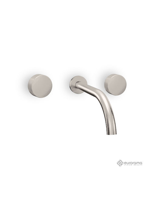 Eurorama Eletta Tecno Built-in Mixer & Spout Set for for Bathroom Sink 1 Exit Chrome