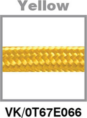 VK Lighting Υφασμάτινο Καλώδιο 3x0.75mm² 1m σε Κίτρινο Χρώμα 47143-059654