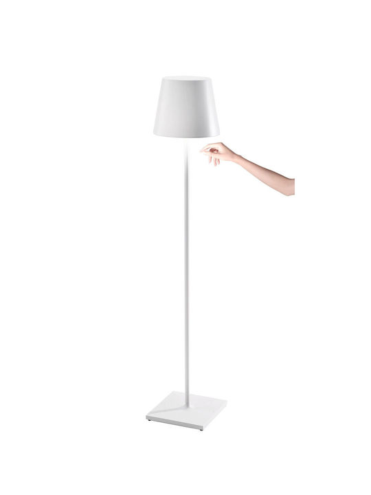 Zafferano Poldina Outdoor Floor Lamp for Exterior Space IP54 Brown