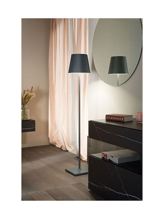 Zafferano Poldina Outdoor Floor Lamp for Exterior Space IP54 Brown