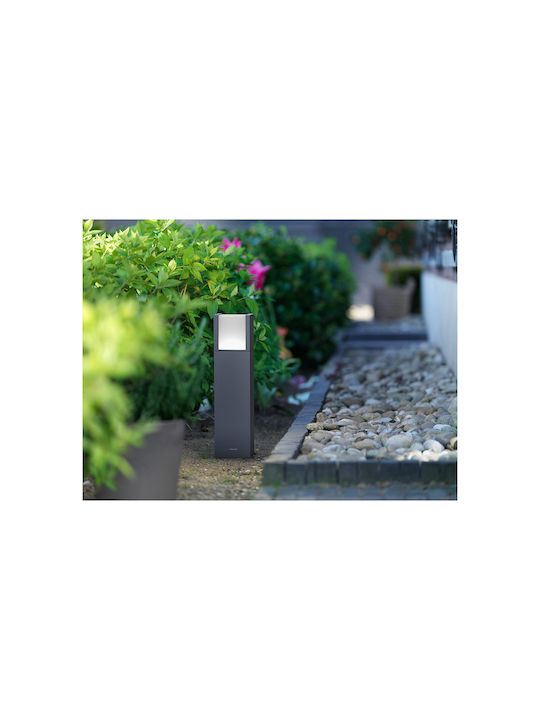 Philips Arbour Outdoor Floor Lamp Small Post 6W IP44 for E27 Socket Gray