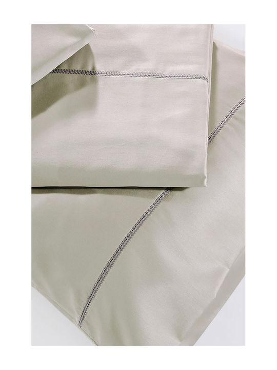 Down Town Home Sheet Super-Double 245x280cm. S250 05 Light Grey