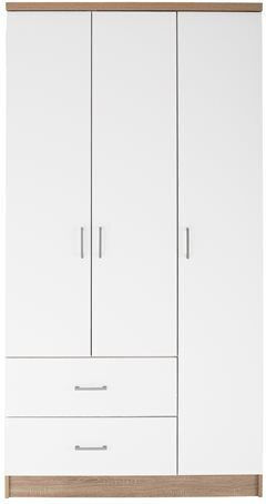 Ușă triplă Dulap de Haine Caesar Sonama-alb 89x42.5x181cm