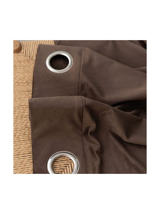 Palamaiki Vorhang mit Grommet Caldo Brown 140x260cm