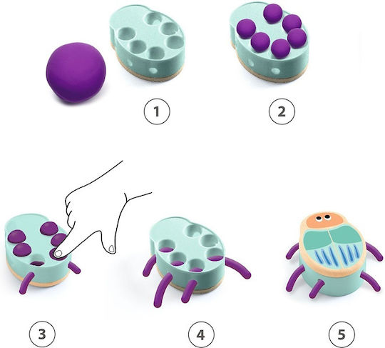 Djeco Plasticină - Joc Insecte Pentru 3+ Ani