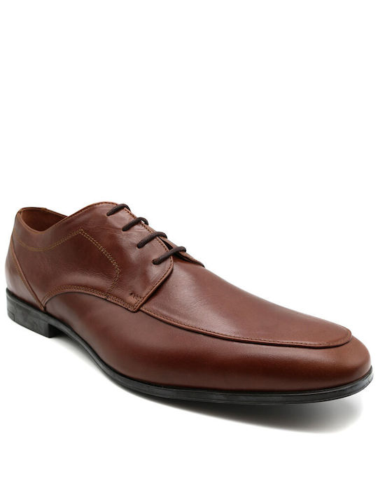 Kricket Men's Leather Casual Shoes Cognac