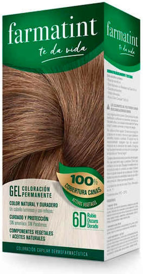 Herbatint Herbatint Permanente Gel Haarfärbemittel Ohne Ammoniak 6d Dunkelblondes Goldblond 150ml